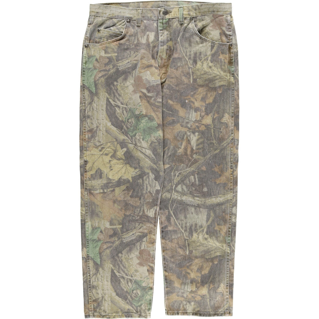 Wrangler PRO GEAR Camouflage Pattern Real Tree Camo Tapered Denim Pants Men's W37 equivalent / eaa510969