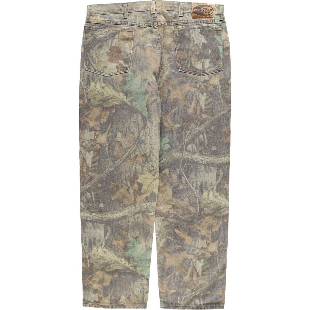 Wrangler PRO GEAR Camouflage Pattern Real Tree Camo Tapered Denim Pants Men's W37 equivalent / eaa510969