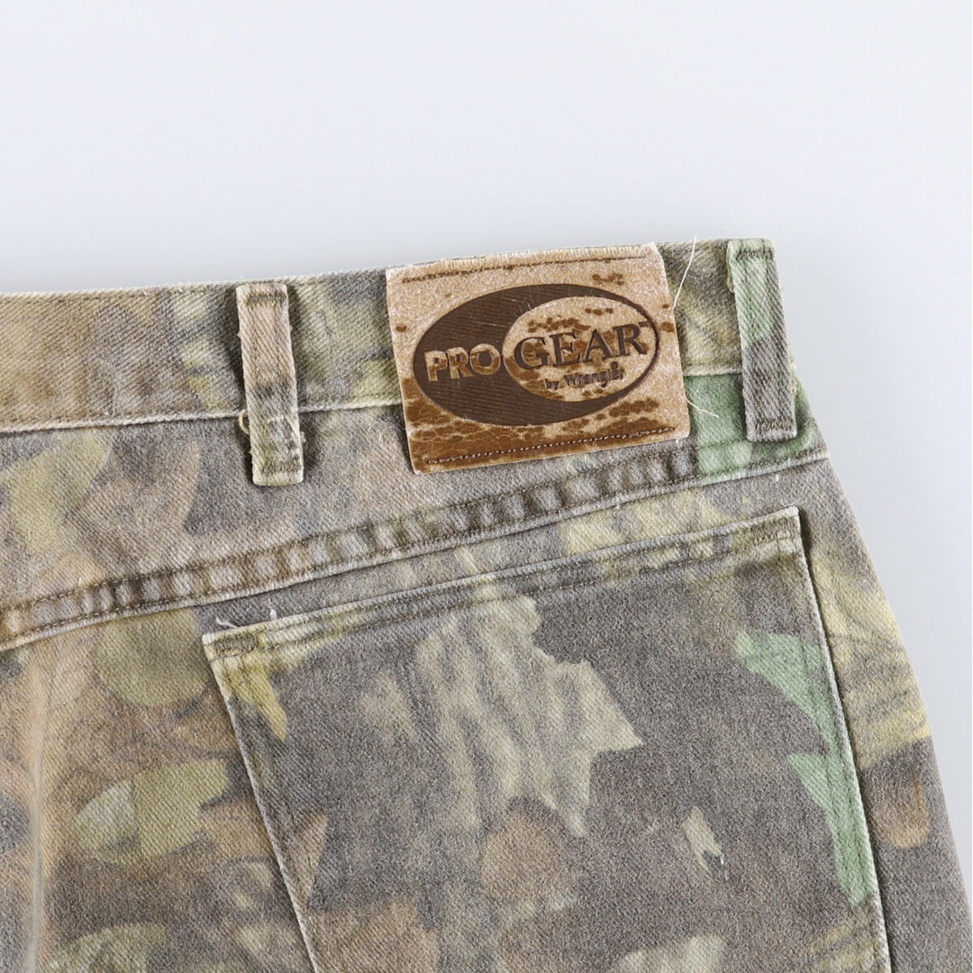 Wrangler PRO GEAR Camouflage Pattern Real Tree Camo Tapered Denim Pants Men's W37 equivalent / eaa510969