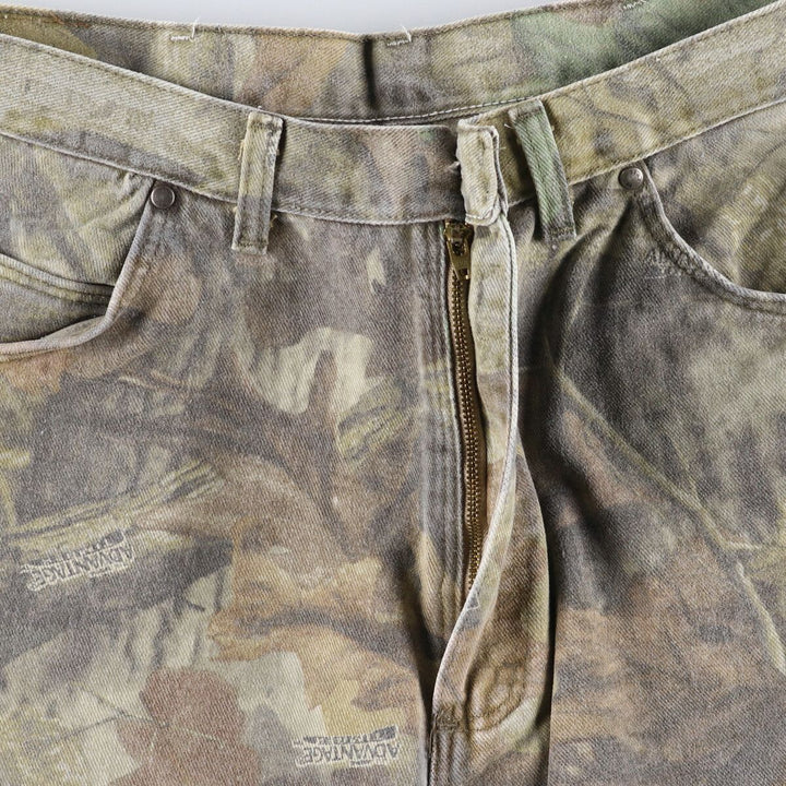 Wrangler PRO GEAR Camouflage Pattern Real Tree Camo Tapered Denim Pants Men's W37 equivalent / eaa510969