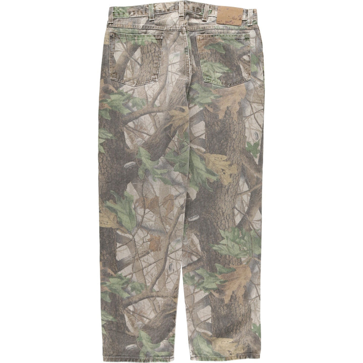 Wrangler PRO GEAR Camouflage Pattern Real Tree Camo Tapered Denim Pants Men's W36 equivalent / eaa510970