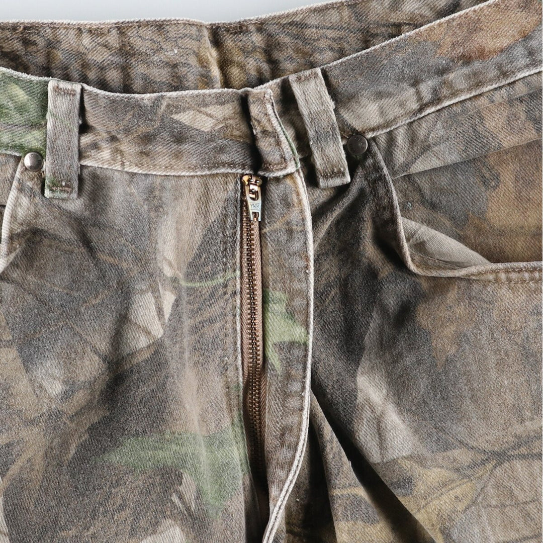 Wrangler PRO GEAR Camouflage Pattern Real Tree Camo Tapered Denim Pants Men's W36 equivalent / eaa510970