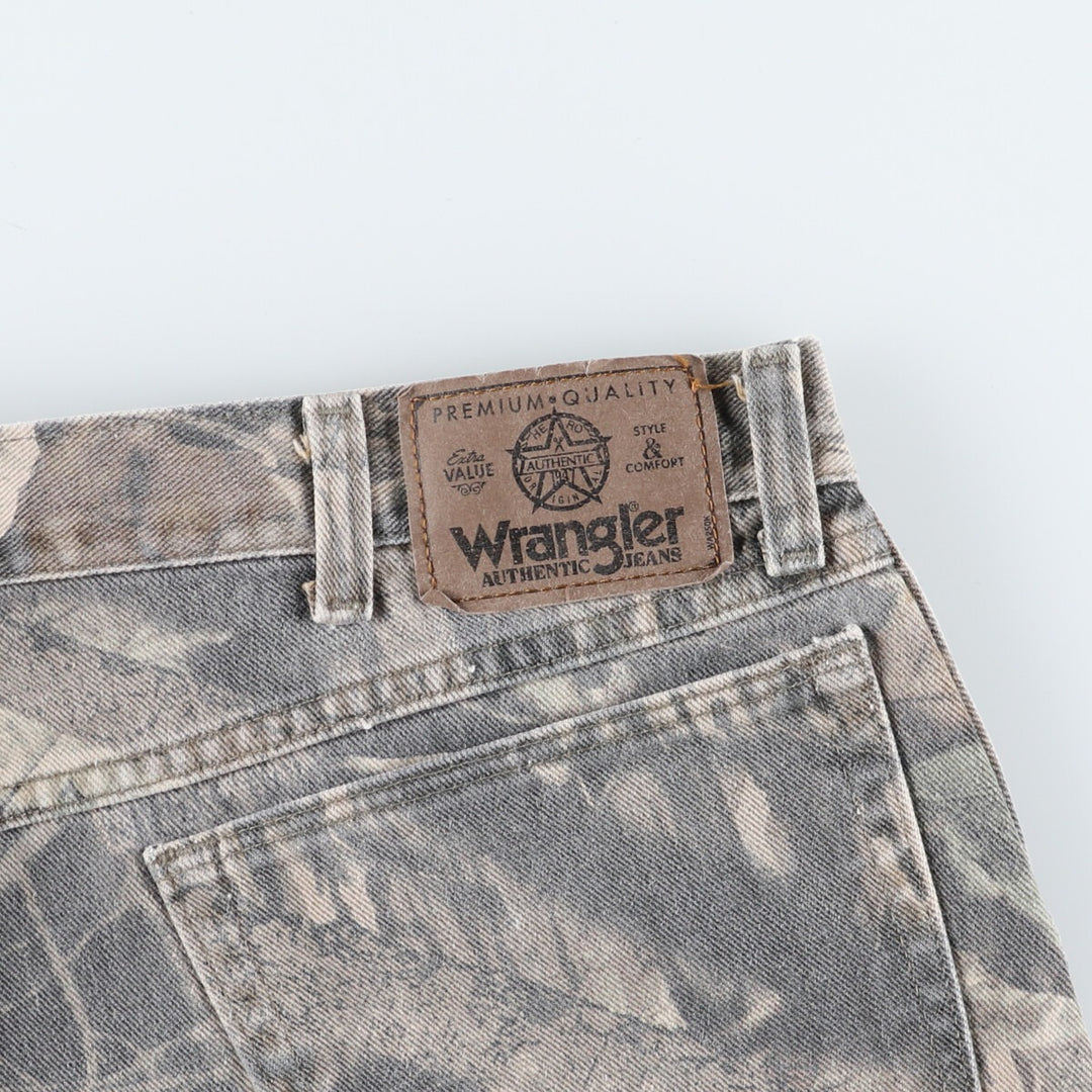 Wrangler Camouflage Pattern Real Tree Camo Double Knee Tapered Denim Pants Men's W39 Double Knee / eaa510972