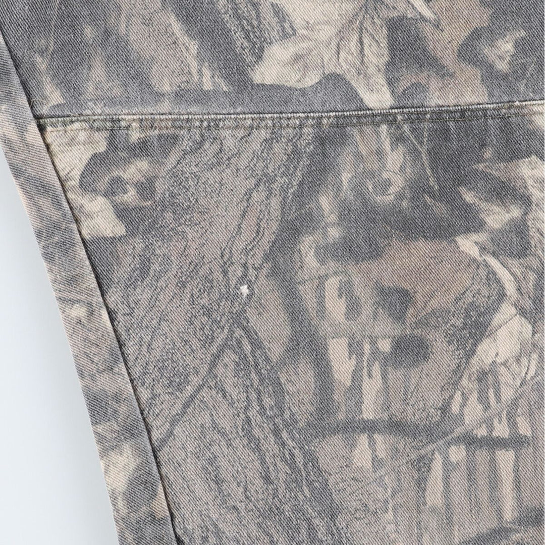 Wrangler Camouflage Pattern Real Tree Camo Double Knee Tapered Denim Pants Men's W39 Double Knee / eaa510972