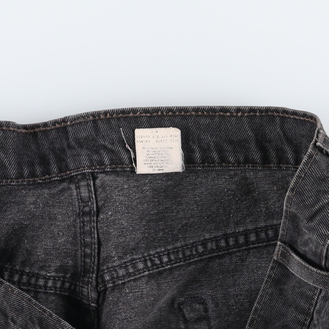 90s~00'S Levi's 550 Relaxed Fit Black Denim Tapered Denim Pants Made in Canada Men's W35 equivalent /eaa510981