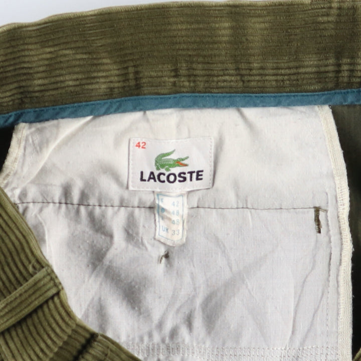 Lacoste LACOSTE One-tuck Corduroy Pants Size 42 Men's W34 equivalent / eaa511044