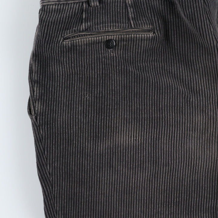 Wide ribbed two-pleat corduroy pants for men, equivalent to W36 / eaa511045