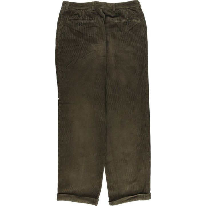 90'S VELLUTO DUCA VISCONTI DI MODRONE Two-pleat Corduroy Pants Men's W31 Vintage cotton Khaki type Vintage Second Hand