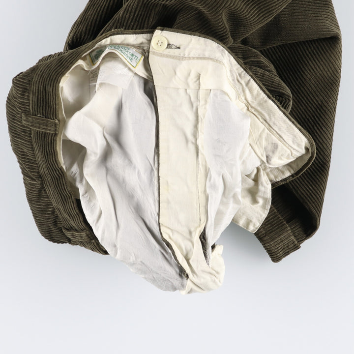 90'S VELLUTO DUCA VISCONTI DI MODRONE Two-pleat Corduroy Pants Men's W31 Vintage cotton Khaki type Vintage Second Hand