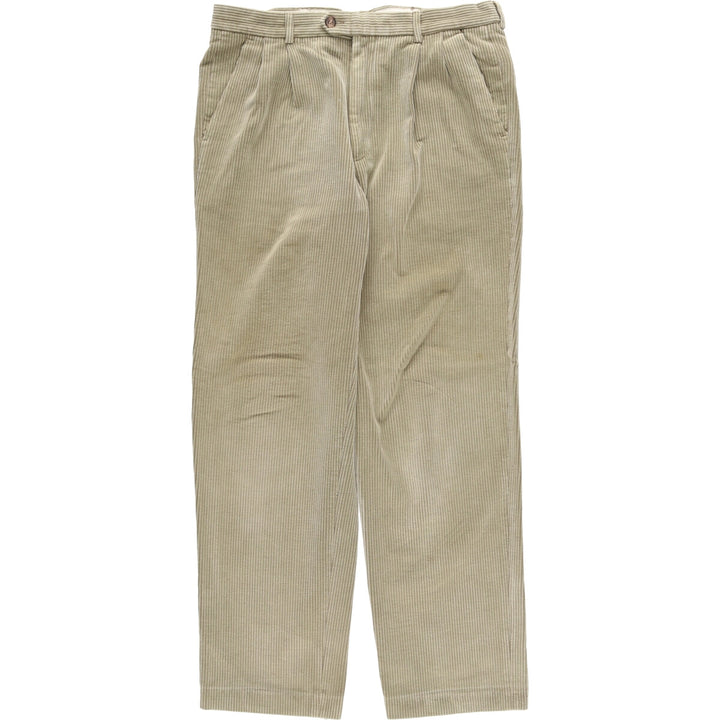 SPIRIT OF GROUP Three-pleat Corduroy Pants Made in Italy Men's W34 equivalent /eaa511052