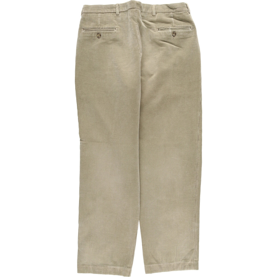 SPIRIT OF GROUP Three-pleat Corduroy Pants Made in Italy Men's W34 equivalent /eaa511052