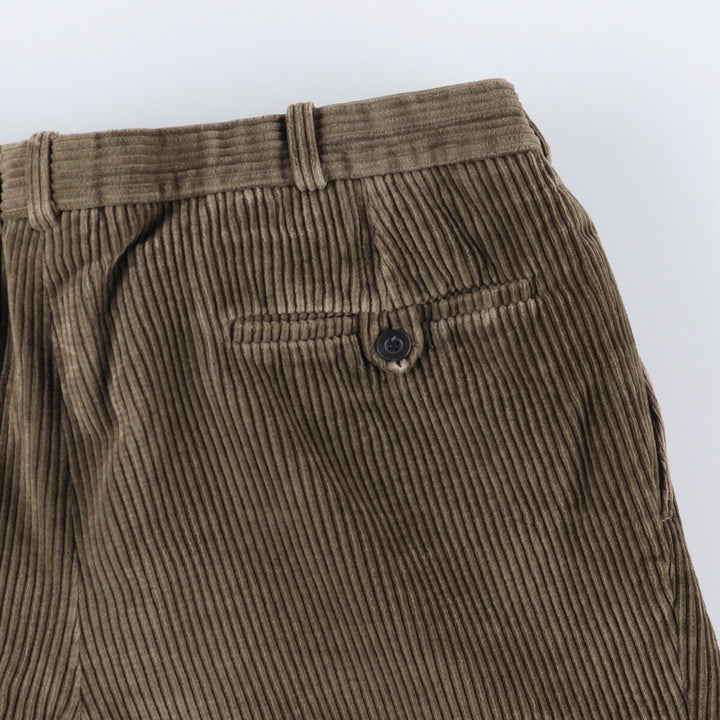 COSSERAT Two-pleat Corduroy Pants for Men, W33 equivalent /eaa511053