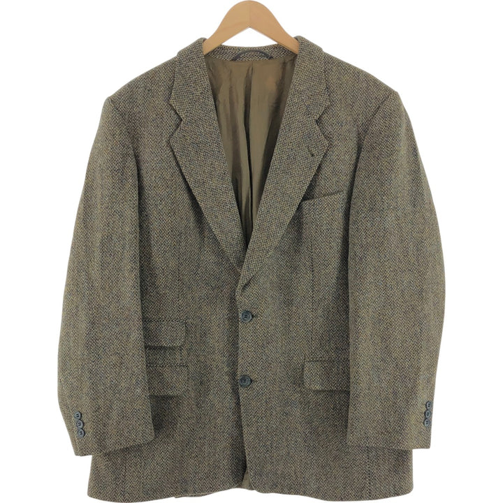 80s-90'S DESCH Kettner Harris Tweed Wool Tailored Jacket Men's L size /eaa511084