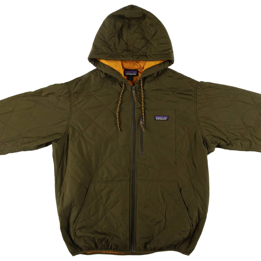 Patagonia Diamond Quilt Bomber Hoodie 27610FA18 Quilted Puffer Jacket, Men's L size /eaa511100