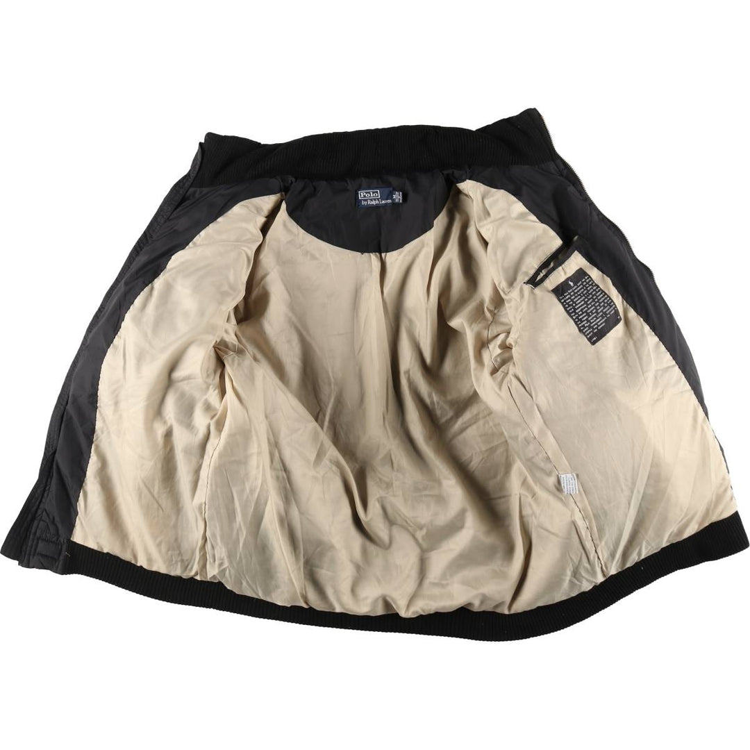 Ralph Lauren POLO by Ralph Lauren Stars and Stripes Big Pony Down Jacket Men's M cotton black type Vintage Second Hand