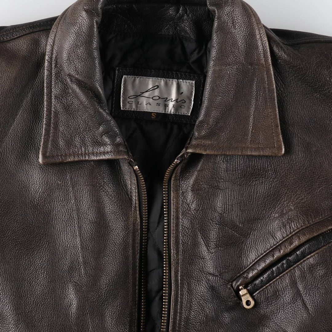 LOUIS CLASSIC Leather Blouson Type Men's Size L /eaa511165