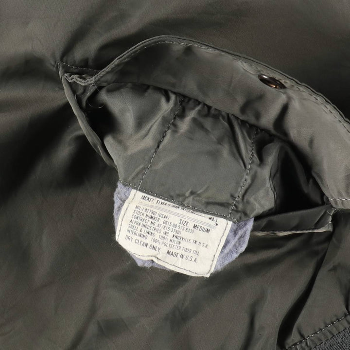 Civilian item ~ 90'S Alpha ALPHA MA-1 type military flight jacket made in USA MEDIUM equivalent to men's M /eaa511172