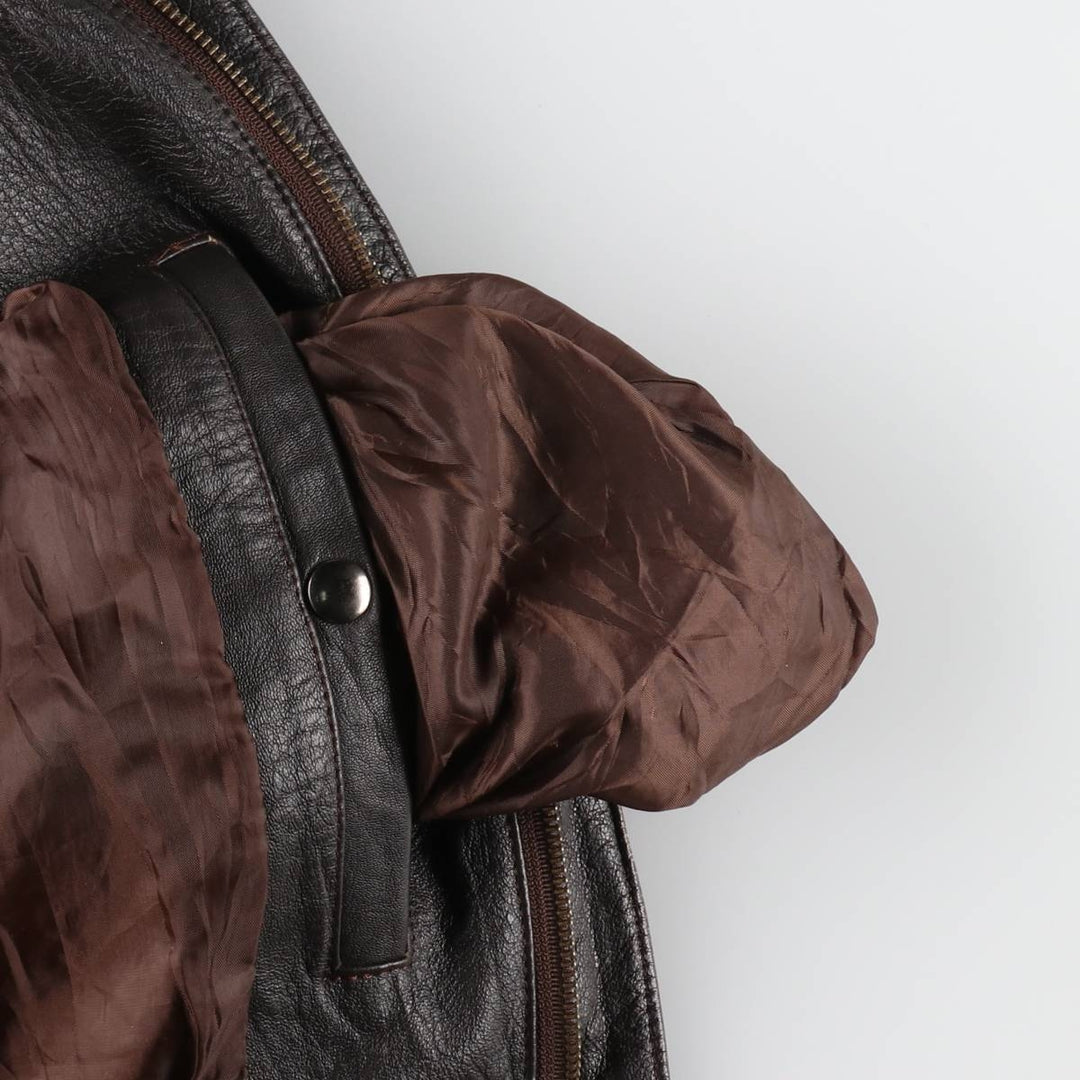 A-2 type leather flight jacket, made in USA, men's size L / eaa511178