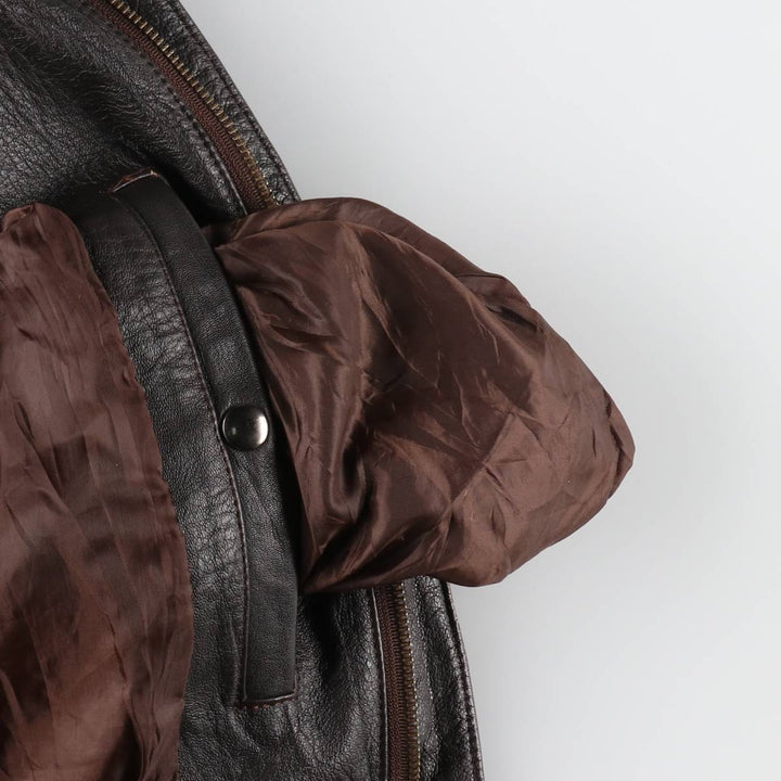 A-2 type leather flight jacket, made in USA, men's size L / eaa511178