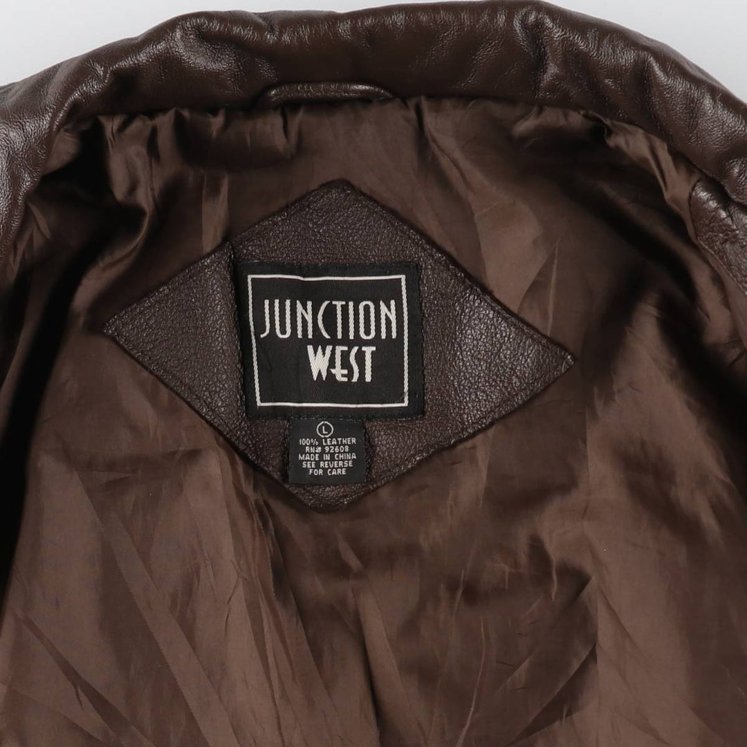 JUNCTION WEST Leather Blouson Type Men's L size /eaa511190