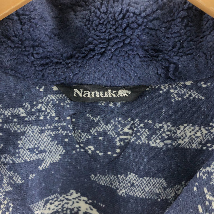 Nanuk All-over Wolf Pattern Fleece Jacket Women's XXL /eaa511191