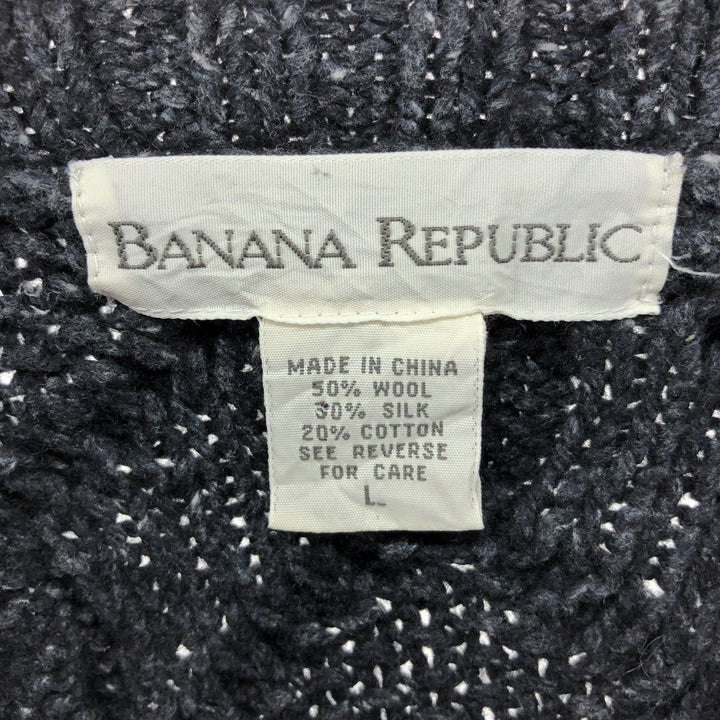 90'S Banana Republic Fisherman Aran Knit Sweater Men's Size L Vintage /eaa511213