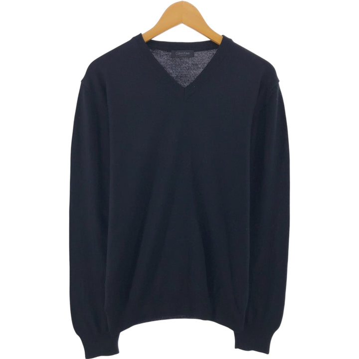 Calvin Klein V-neck Merino wool knit sweater, men's size M / eaa511252