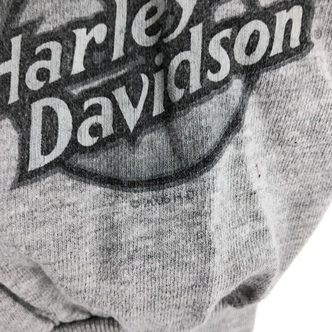 00'S Harley-Davidson Fire Pattern Long Sleeve T-Shirt Made in USA Men's L size /eaa511317