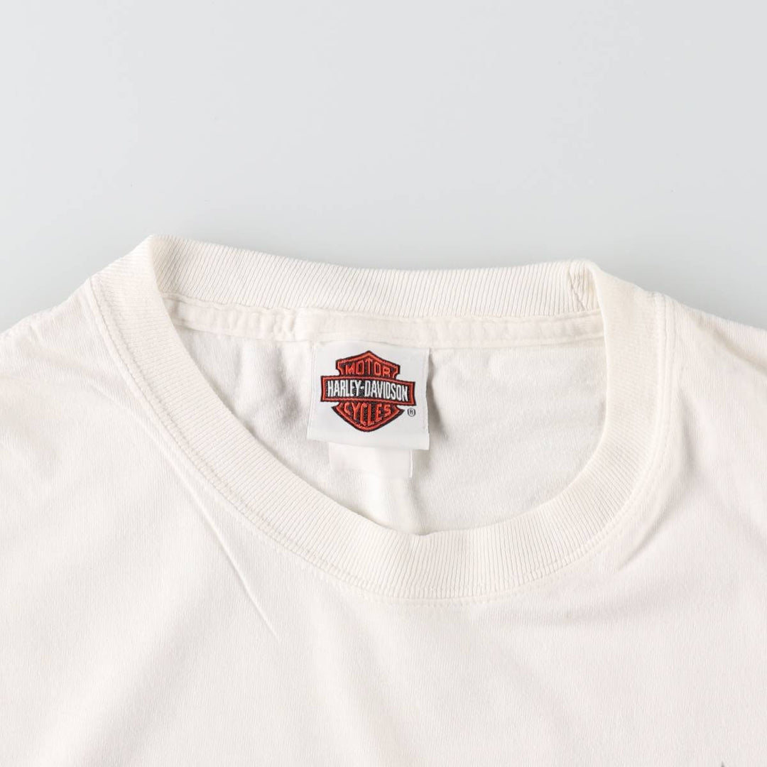 00'S Harley-Davidson Fire Pattern Long T-Shirt, Men's L size / eaa511320