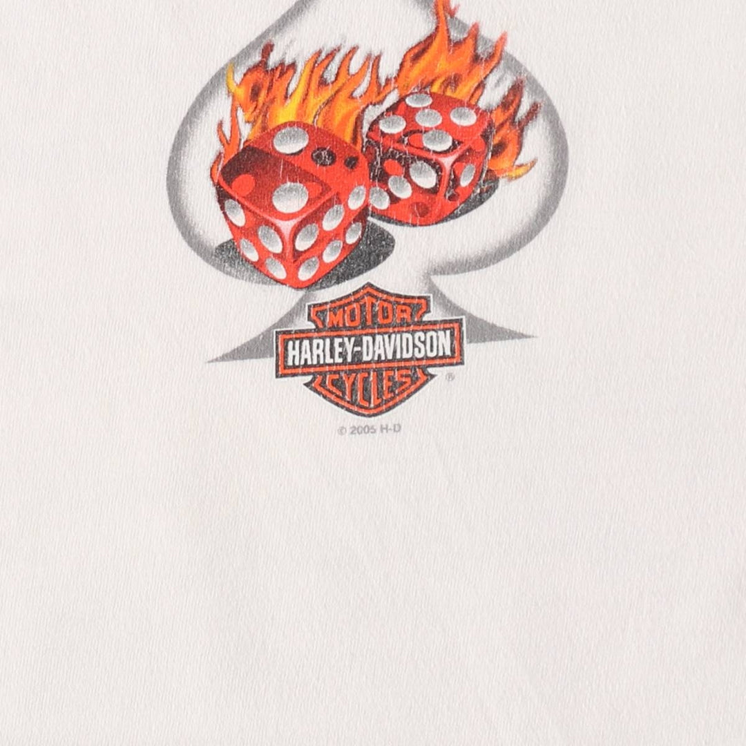 00'S Harley-Davidson Fire Pattern Long T-Shirt, Men's L size / eaa511320