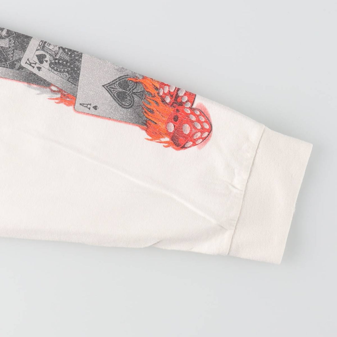 00'S Harley-Davidson Fire Pattern Long T-Shirt, Men's L size / eaa511320