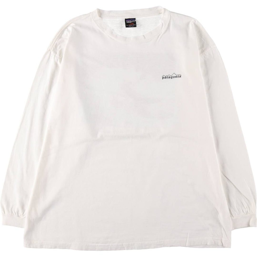 90'S Patagonia Back Print Long Sleeve T-Shirt, Made in USA, Men's L Size, Vintage /eaa511321