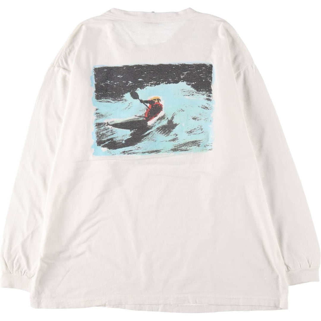 90'S Patagonia Back Print Long Sleeve T-Shirt, Made in USA, Men's L Size, Vintage /eaa511321