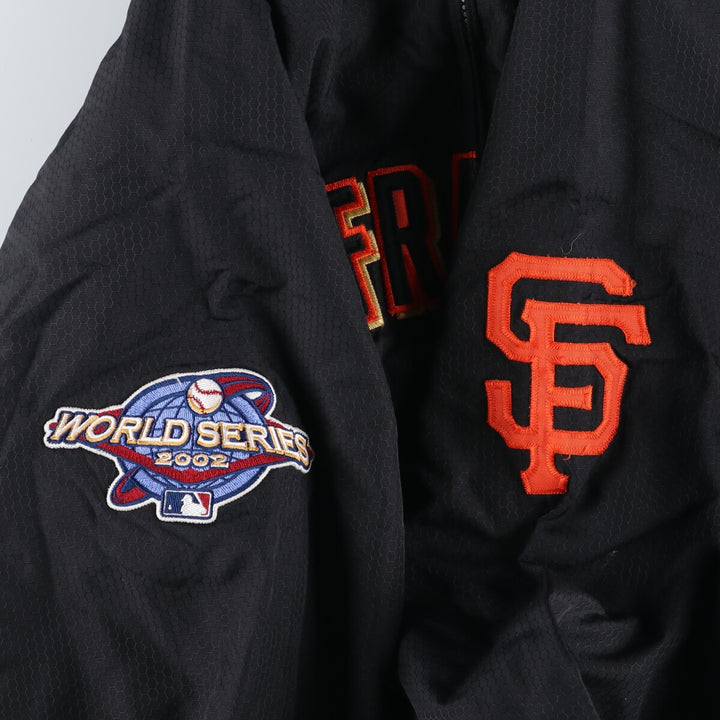 00'S Majestic WORLD SERIES 2002 MLB San Francisco Giants nylon blouson men's size L / eaa511333