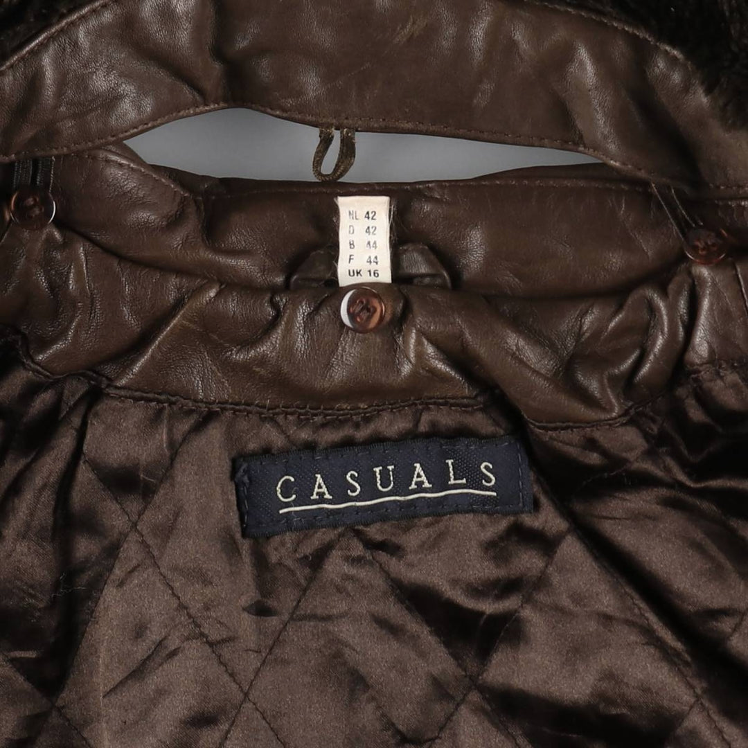 CASUALS Leather Blouson Type Men's Size L /eaa511352