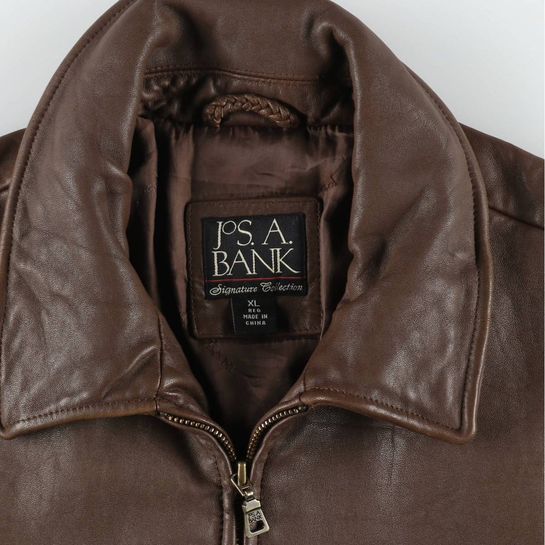 JOS.A.BANK Leather Blouson Type Men's XL Size /eaa511354