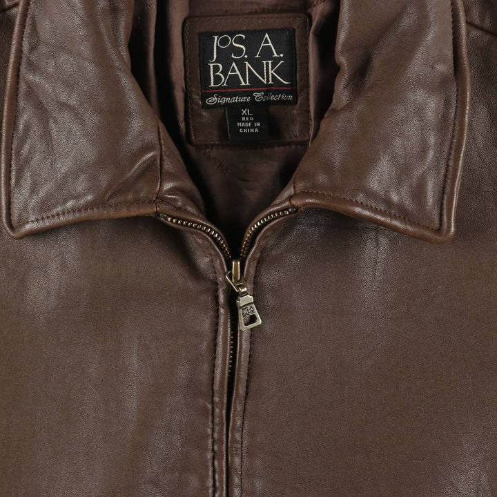 JOS.A.BANK Leather Blouson Type Men's XL Size /eaa511354