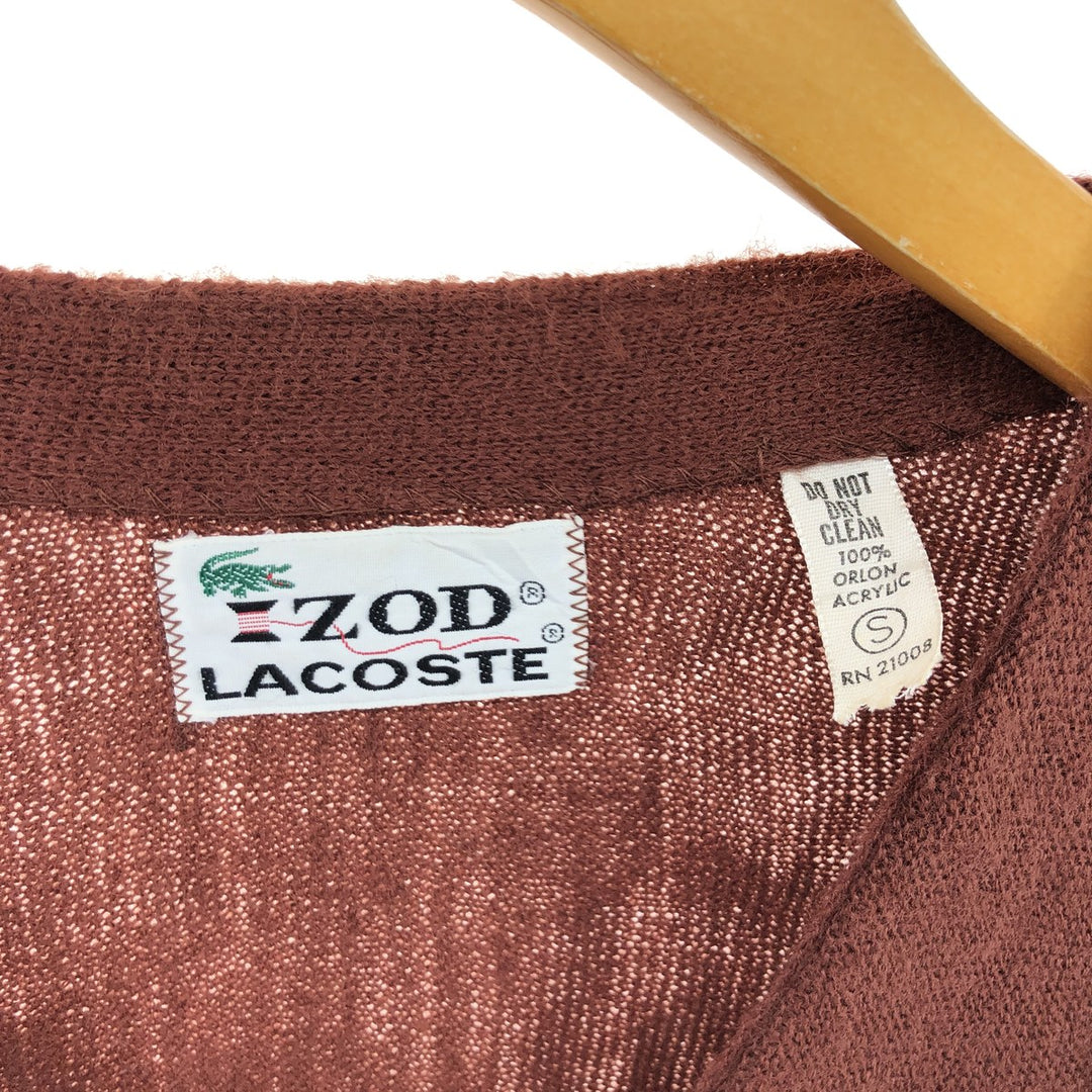 70'S Lacoste IZOD Acrylic Knit Cardigan, Men's S Size, Vintage /eaa511371