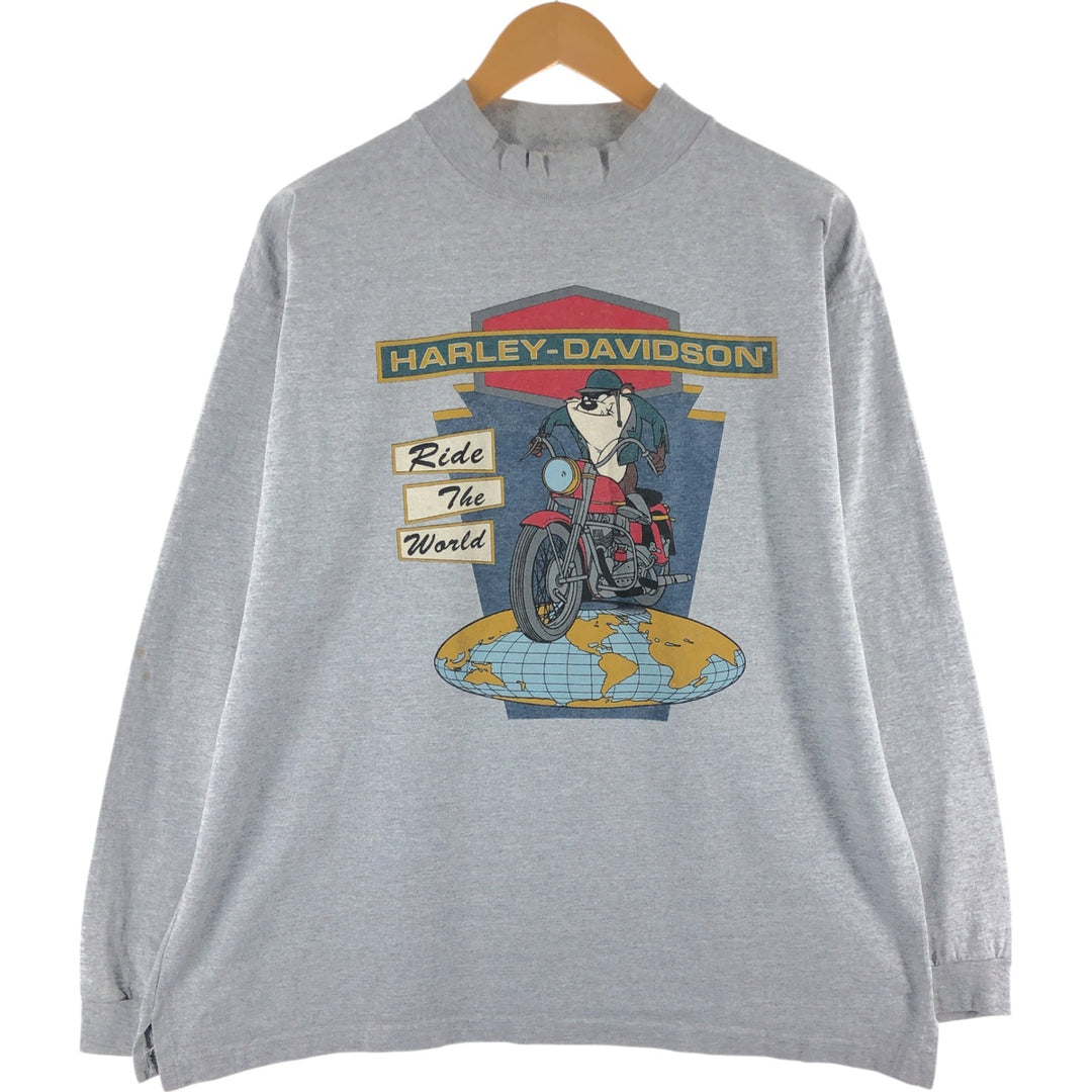 90'S ACME CLOTHING Harley Davidson Looney Tunes Long Sleeve T-Shirt Men's Size L Vintage /eaa511397