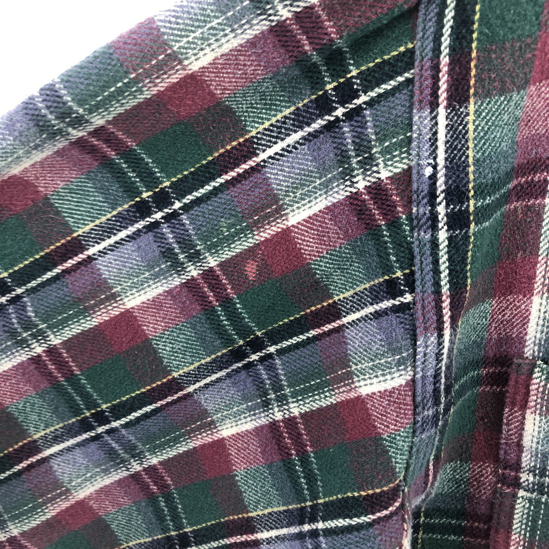 Wrangler Long Sleeve Heavy Flannel Check Shirt Men's Size L / eaa511428