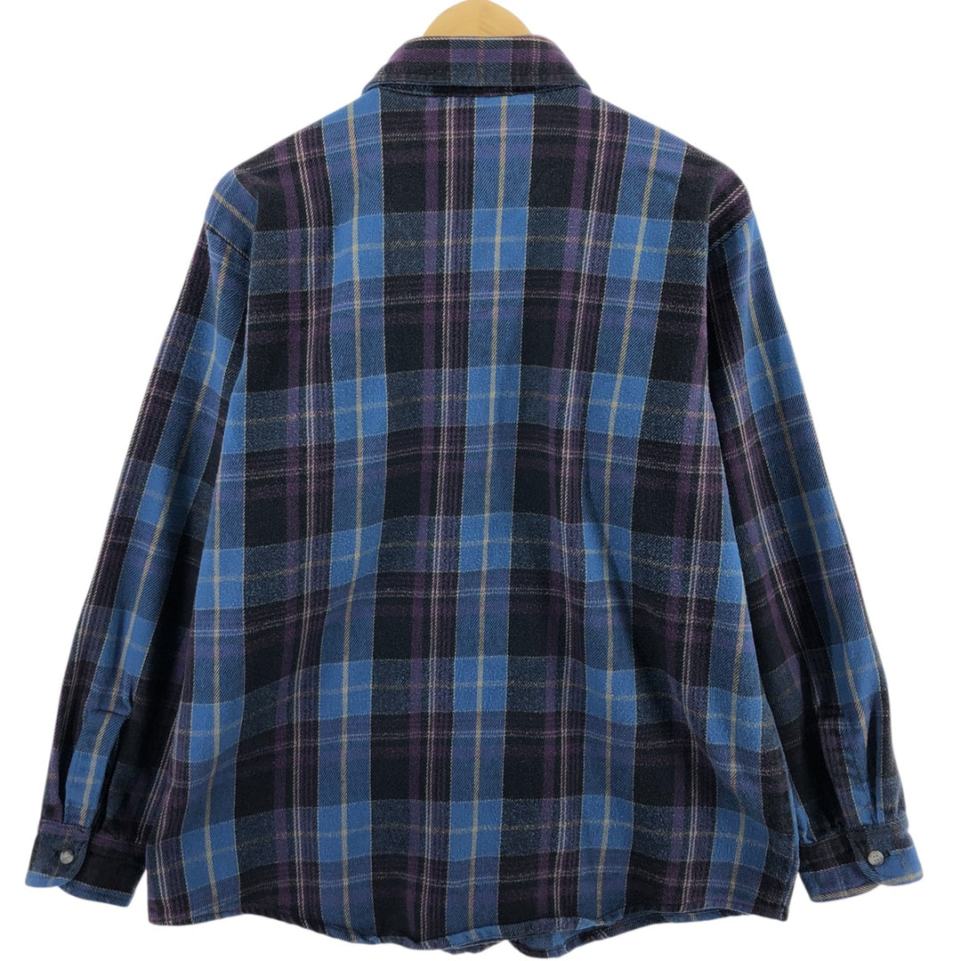 80s-90'S Osh Kosh Long Sleeve Heavy Flannel Check Shirt Men's Size L Vintage /eaa511432