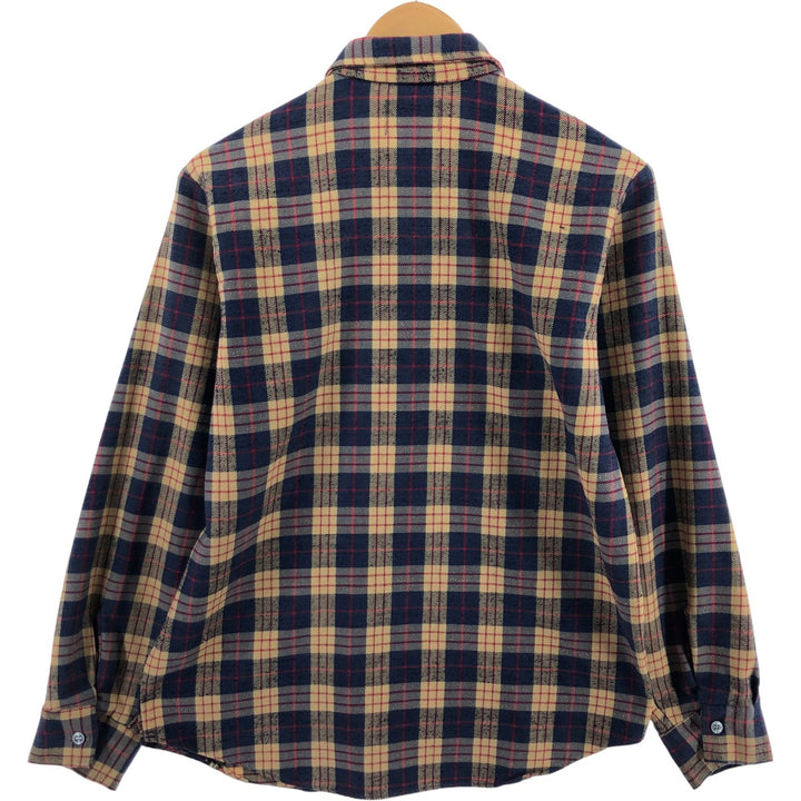 THE ALASKAN Long Sleeve Flannel Check Shirt Made in USA Men's M Size /eaa511433