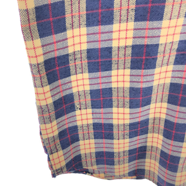 THE ALASKAN Long Sleeve Flannel Check Shirt Made in USA Men's M Size /eaa511433