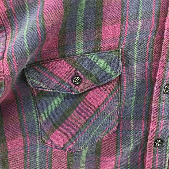 CODET Long Sleeve Flannel Check Shirt Made in USA Men's M Size /eaa511436