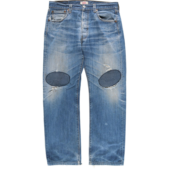 Levi's Levi's 501 STRAIGHT LEG BUTTON-FLY straight denim pants for men, equivalent to w35 / eaa511465