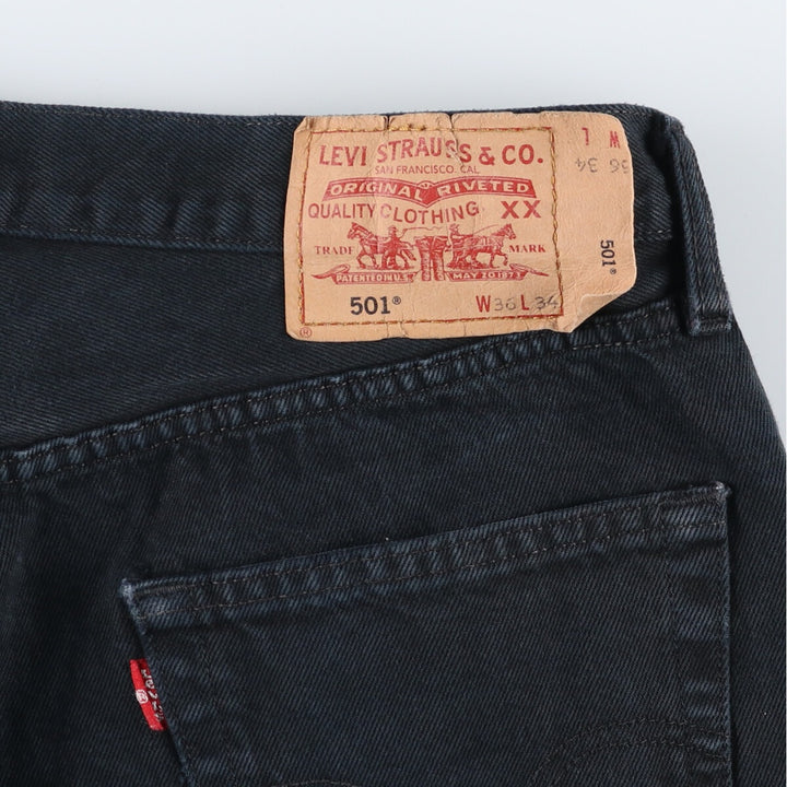 Levi's 00501-0165 Euro Model Black Denim Straight Denim Pants Men's W37 / eaa511466