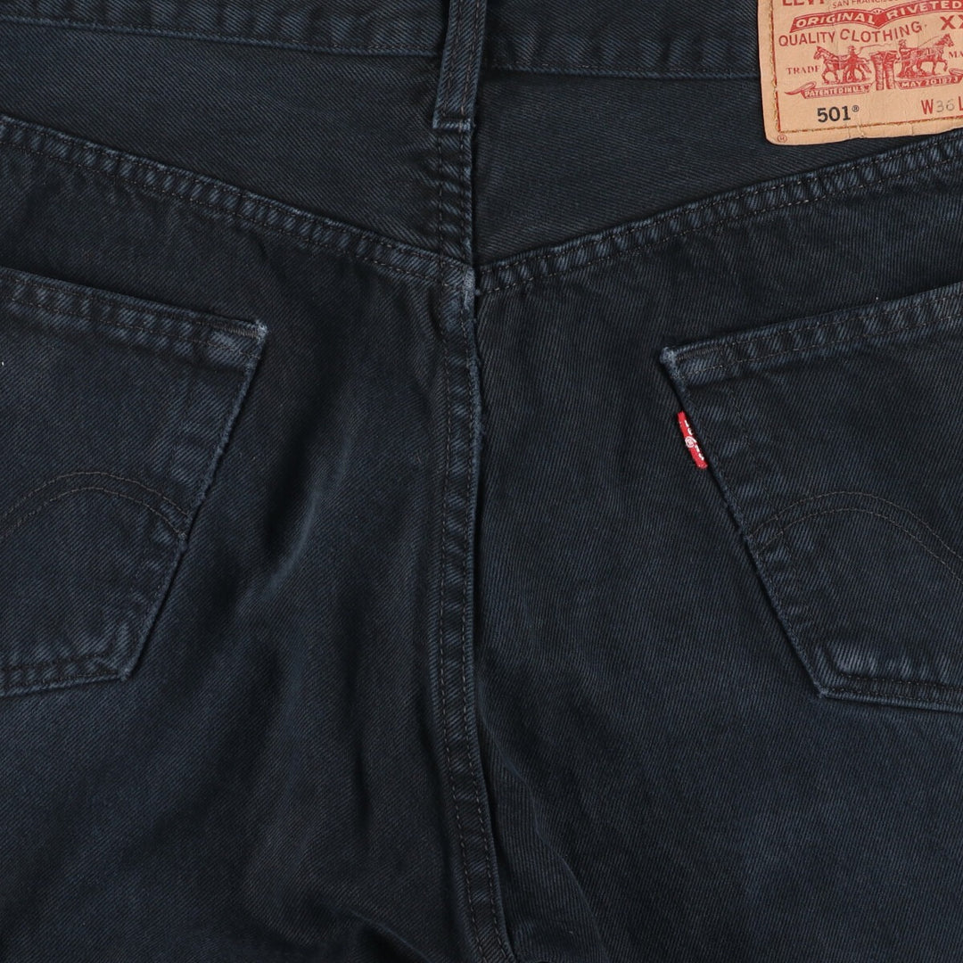 Levi's 00501-0165 Euro Model Black Denim Straight Denim Pants Men's W37 / eaa511466