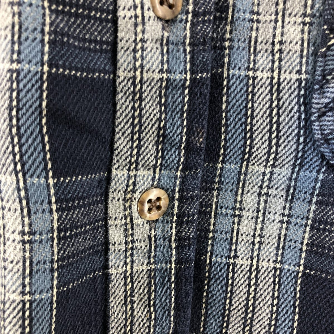 90s~00'S St. John's Bay Long Sleeve Light Nell Check Shirt Men's XXL Vintage /eaa511490