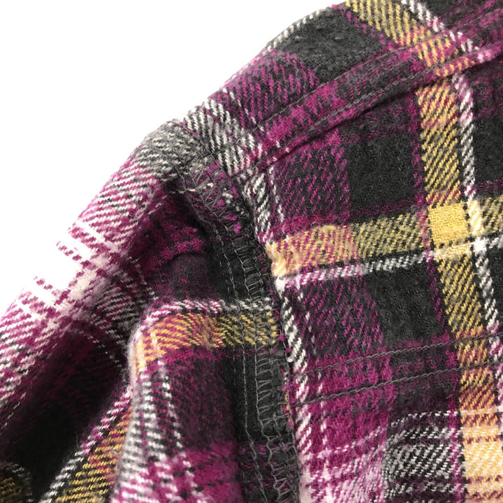 80'S DAKOTA Long Sleeve Flannel Check Shirt Men's Size L Vintage /eaa511495