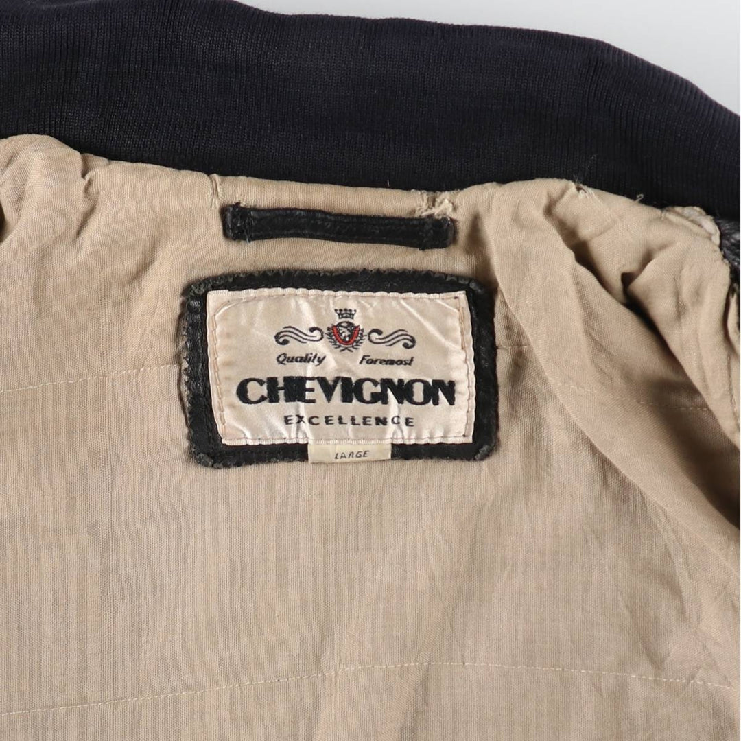 Chevignon CHEVIGNON Leather Blouson Type Men's L size /eaa511501